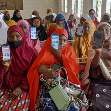 Frontline Workers displaying the WellMe application